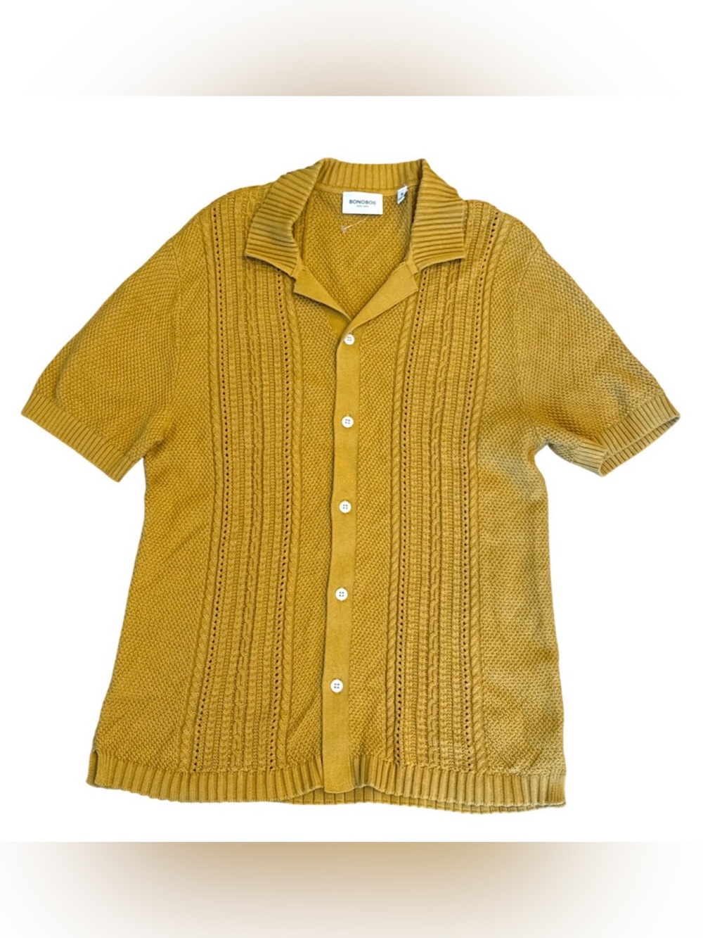 NEW BONOBOS HUDSON CABANA SWEATER POLO SZ M